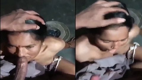 Village maid Indian blowjob to owner viral MMS