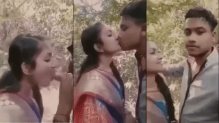 Village Girl In Saree Jungle Smooch Passionate Knees Suck