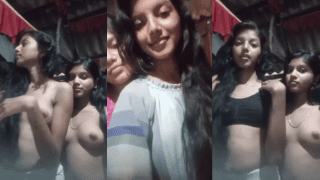 Village Sisters Naked Boob Press Masturbation For Boyfriend