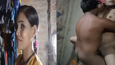 Village wife hardcore fucking with husband