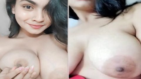 Viral video update of big boobs girlfriend topless