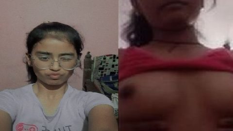 Virgin GF boobs show selfie video shared online