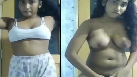 Virgin college girl stripping and nude MMS