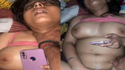 Wife moaning in pleasure with fucking viral sex MMS
