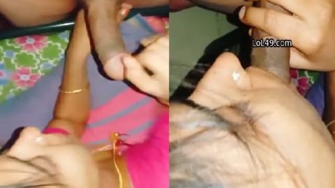 Wife sucking long dick of husband and homemade sex