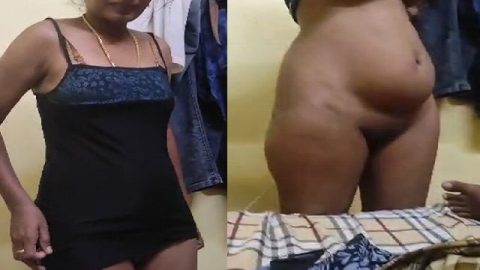 Young bhabhi changing dress before lover in FSI sex