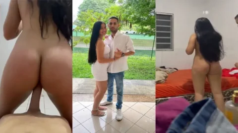 GF Enjoying BF Long Dick Fucking Hard Reverse Standing Fuck Her Style