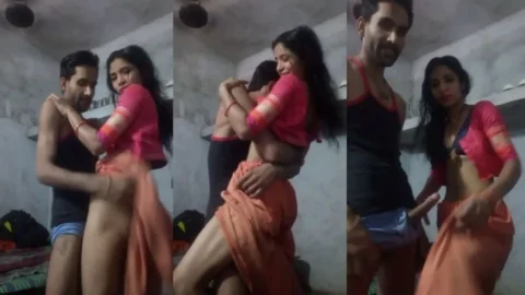 Slim Village Bhabhi Sex In Standing Position 2