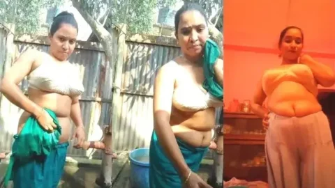Village Bhabhi Nude Bath Video Huge Boobs and Big Ass Exposed Outdoors Video MMS