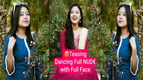 Beautiful Tiktoker Viral Video - Teasing Dancing Full Nude - with Full Face