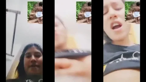 Sexy Indian GF's Boobs and Fingering on Video Call