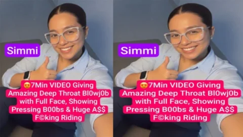 Simmi Beautiful Nri Giving Blowjob Huge Ass