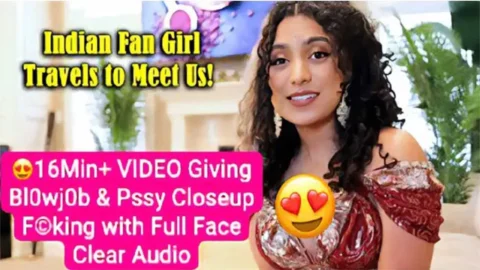 NRI Girl 16Min+ Roleplay Video Giving Blowjob - Pssy Closeup Fucking with Full Face & Clear Audio