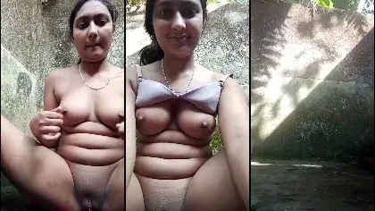 Indian Village Girl Outdoor Bath And Fingering Clip 1 3 Merge Part 1