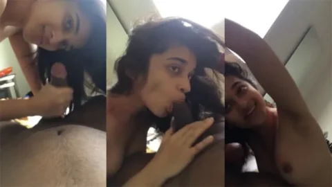Beautiful Desi Rich Wife Giving a Blowjob & Riding Fuck