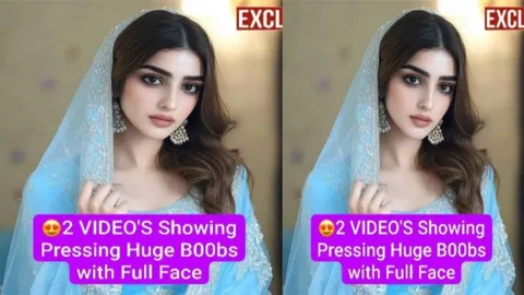 Famous Paki Tiktoker Latest Most Exclusive - Viral Stuff Total Showing Pressing Huge Boobs with Full Face