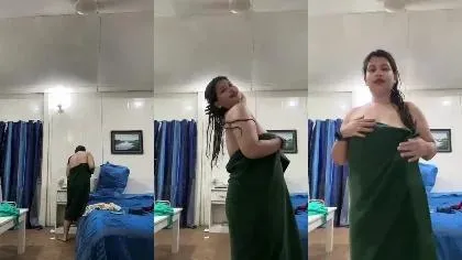 Rima Full Nude Strip After Bath