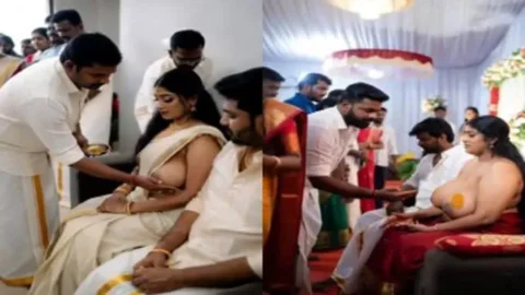 Malayalam Woman Performing A Ritual Involving Breast Fondling - Sex Video