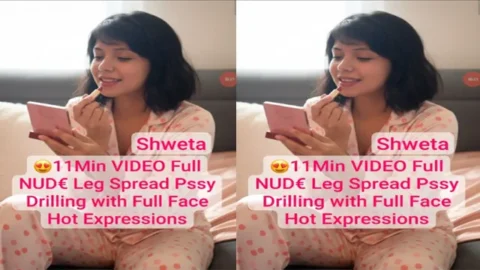 Shweta Beautiful Nri Model Most Exclusive Nude Leg - Spread Pssy Drilling - with Full Face Hot Expressions Mms Video