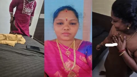 Tamil Aunty Affair Meetup Fun Threesome in Hotel