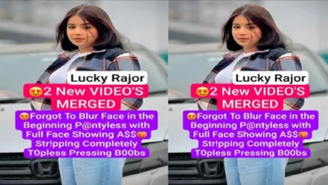 Lucky Rajor Oops Moment in Latest App VIDEO Forgot to blur Face in Beginning!!