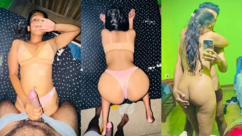 Sri Lankan Girlfriend Big Ass Blowjob and Hardcore Fuck Attempt Video MMS