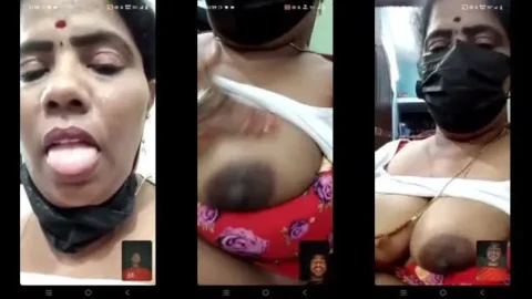 Indian Milf Wife Nude During Video Call in Bedroom