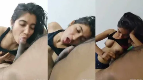 Sexy Slim Girl Horny Blowjob