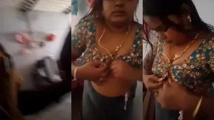 Desi Wife Hot Big Bobs Romance Wiith Lover Part 1