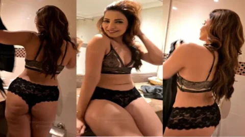 Hot Bod MILF Navina Bole Seducing In Sexy Bra and Panties