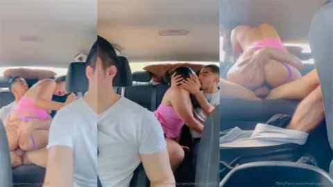 Cuck Husband Driving - Backseat Sucking and Riding Stranger