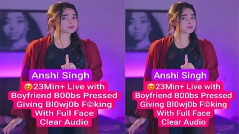 Anshi Singh Deep Throat Blowjob & Fucking Cam - Shower with Full Face Clear Audio