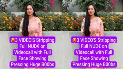 Horny Big Boobie Desi Girl 13Min Stripping - Full Nude on Videocall with Full Face