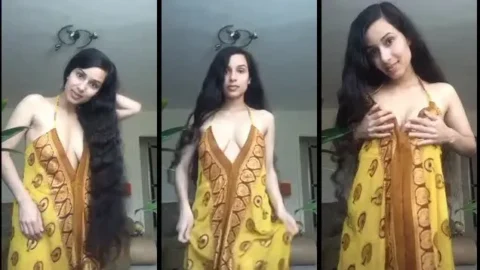 Desi NRI Lovely Mirabellaestella Showing Off on Balcony