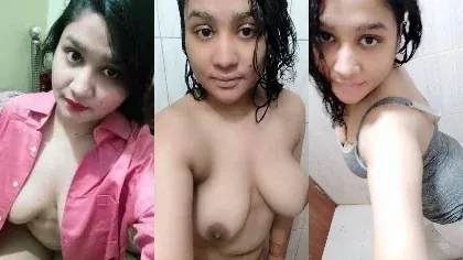 Horny Chubby Boobs Press Sexy Ass Striping Bathing Part 13