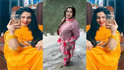 Beautiful Sexy Tiktoker Showing Her Tight Boobs Video