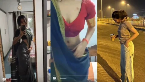 Sexy Slim Marathi Girl Removing her Blouse Pressing her Tiddies for Boyfriend Viral Video