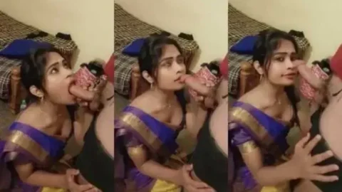MMS of Desi Mallu Girlfriend Giving Blowjob and Swallowing Cum Video MMS