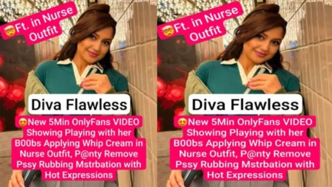 Nurse Outfit Panty Remove Pussy Rubbing Masturbation Video