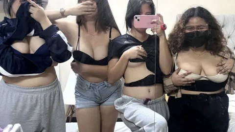 Naughty Young Chubby College Best Friends Getting Horny After Drink in NightOut