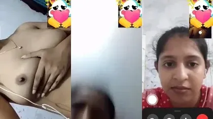 Beautifu Gf Show Hot Boobs On Vc