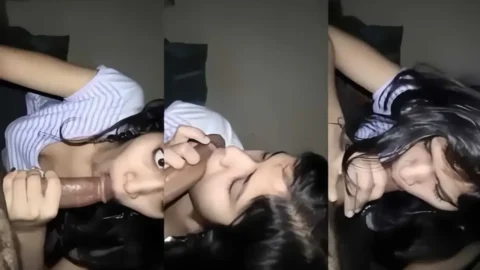 Desi GF Girlfriend Swallows Cum After Sloppy Blowjob In amateur Sex Tape Video MMS