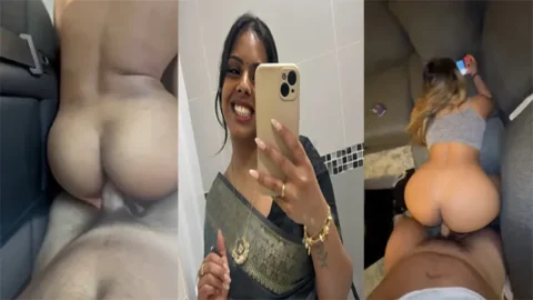Tamil Nri Wife Giving Blowjob - Fucked in the Car Backseat