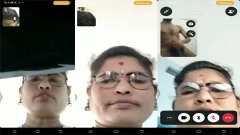 Horny Son Showing Dick And Masturbating By Doing Vc For Mom