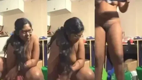 Horny Tamil Girl Exposes Her Shaved Pussy and Fingers It Deep Video MMS