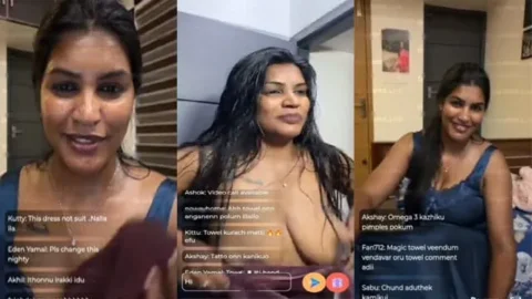Mallu Reshma Rechu - Nip Slip Extended live Show