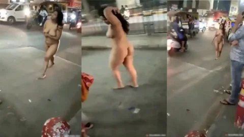 Busty Babe Public Dare Walking On The Streets Completely Nude Viral 2