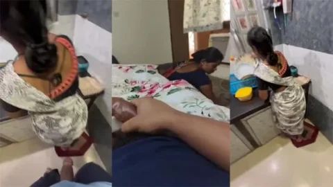 Bachelor Hotel Maid Aunty Watches Me Flash Dick Leak