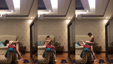 Chubby Gujju couple ki OYO wali secret sex footage