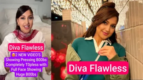 Diva Flawlwss Nude For First Time - Topless with Full Face Mms Video